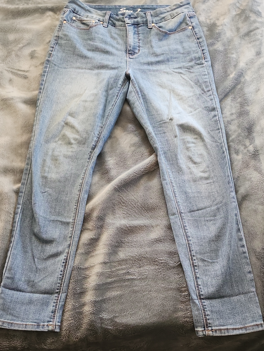 Seven7 Light Blue Women’s Slim Straight Jeans